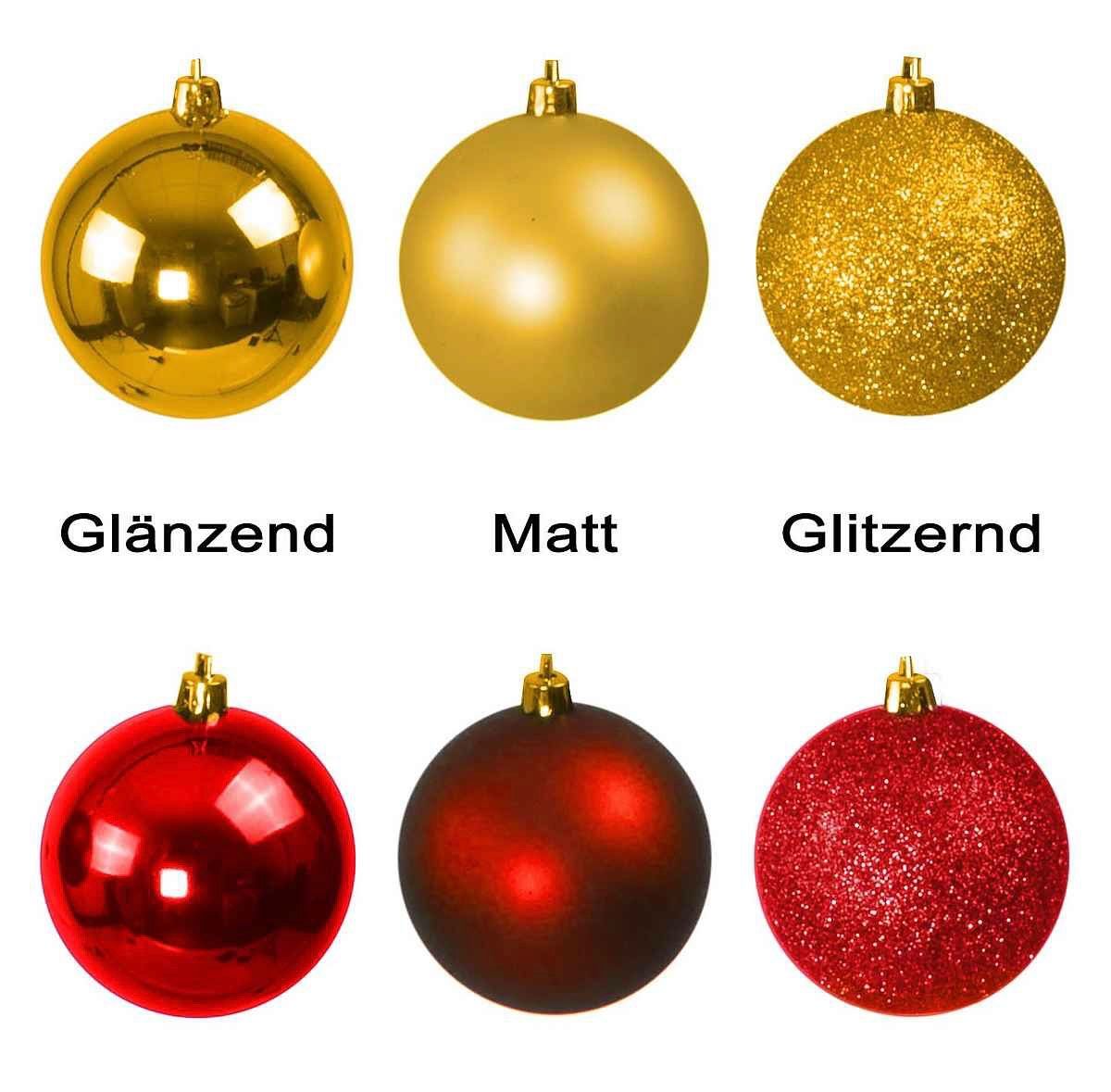Tutte le decorazioni: Riesen Weihnachtskugelset 130 tlg Gold/Bordeaux – Nuovo e nell'imballaggio originale da Basel venduto da Seifehuesli 5