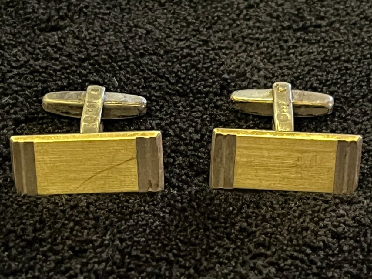 Gemelli: Manschettenknöpfe Silber 800 – Usato da Bettwiesen venduto da wicking27 1