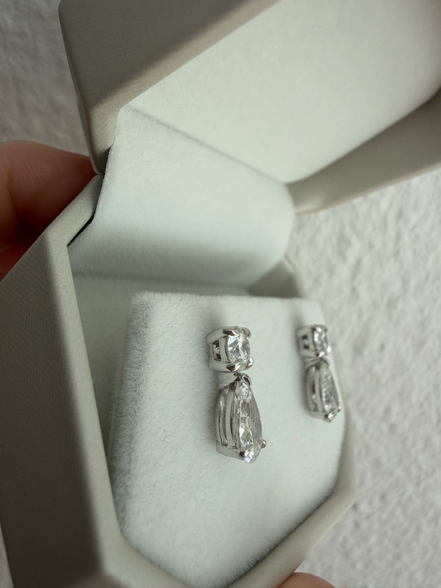 Orecchini pendenti & Orecchini a lobo: Diamant Ohrringe 2.4ct total – Nuovo (secondo la descrizione) da Zürich venduto da Pandainlondon 1