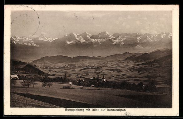 Ansichtskarten: AK Rüeggisberg, Mit Blick auf Berneralpen – Gebraucht aus Berlin von bartko-reher