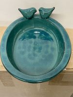 Vogeltränke/Vogelbad Oval/Terracotta/Shabby/Neu
