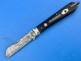 Prächtiges antikes Taschen-Messer Englisch Liebesgabe