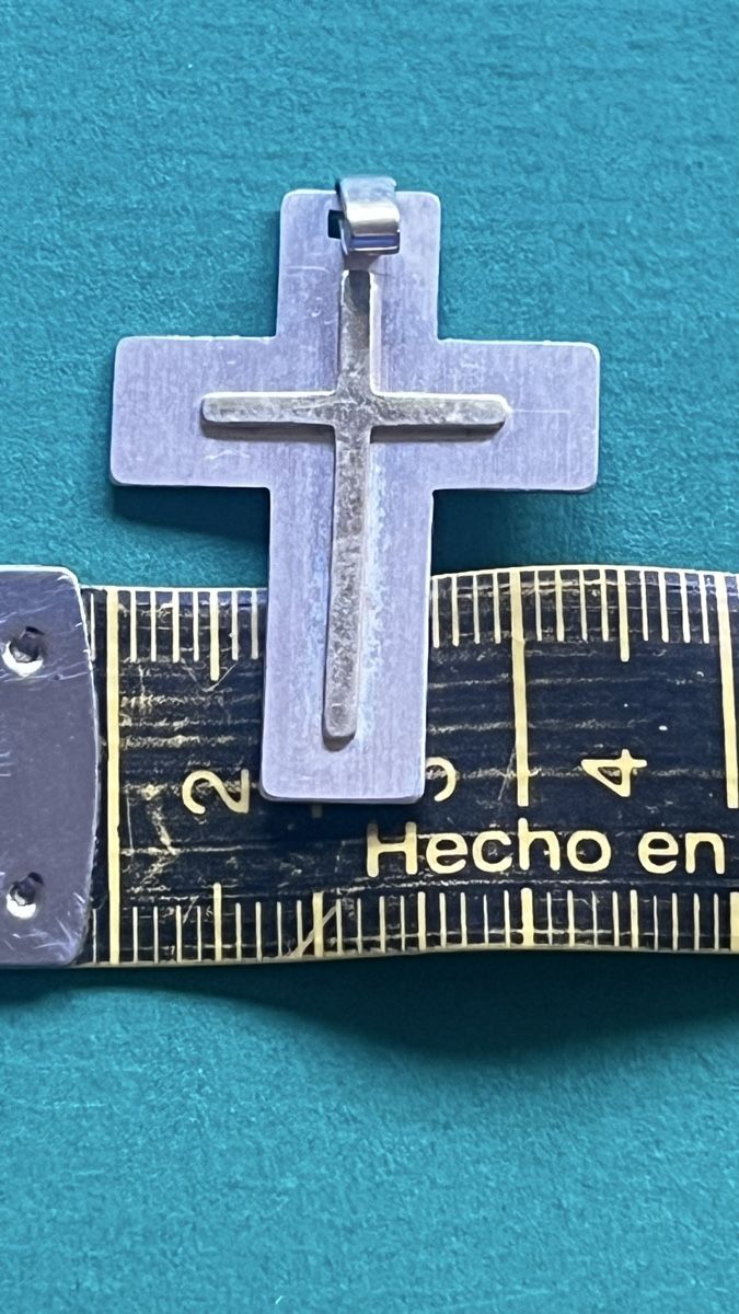 Ciondoli: Super ! Silberanhänger mit Doppelkreuz  – Usato da Laufen venduto da Trendmarket 4