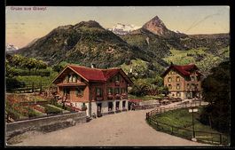 AK Giswyl, Teilansicht mit Gebirge