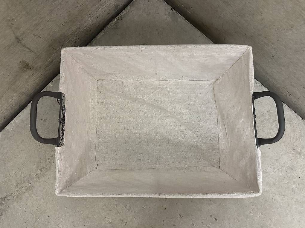 Altro per la casa: Basket wire mesh + cloth lining 🧺 Draht Korb + Stofffutter – Usato da Zuerich venduto da mas925 2