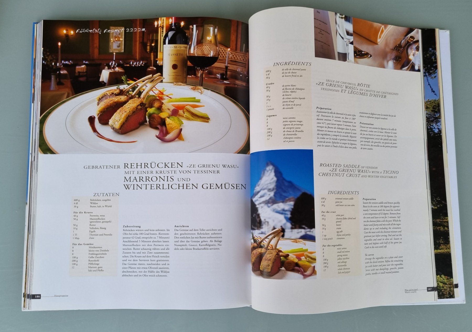 Libri: Zermatt for Gourmets - Bildband Kochbuch – Usato da Opfikon venduto da Diversamente 9