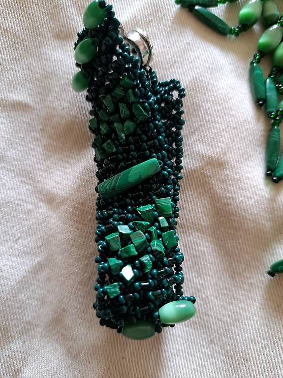 Altri gioielli: Parure en malachite – Usato da La Chaux-de-Fonds venduto da atipik 2