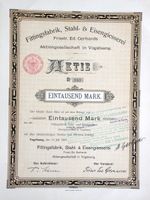 Fittingsfabrik, Stahl- und Eisengiesserei, Vogelsang - 1909