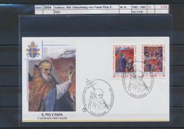 2004 Vatikan, "500. Geb. von Papst Pius V.", FDC