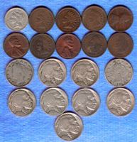 USA coins 19 stück mit scarce jahr nice lot