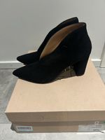 Fru.Ankle Boots Suede Black Size 37.5 New In Box