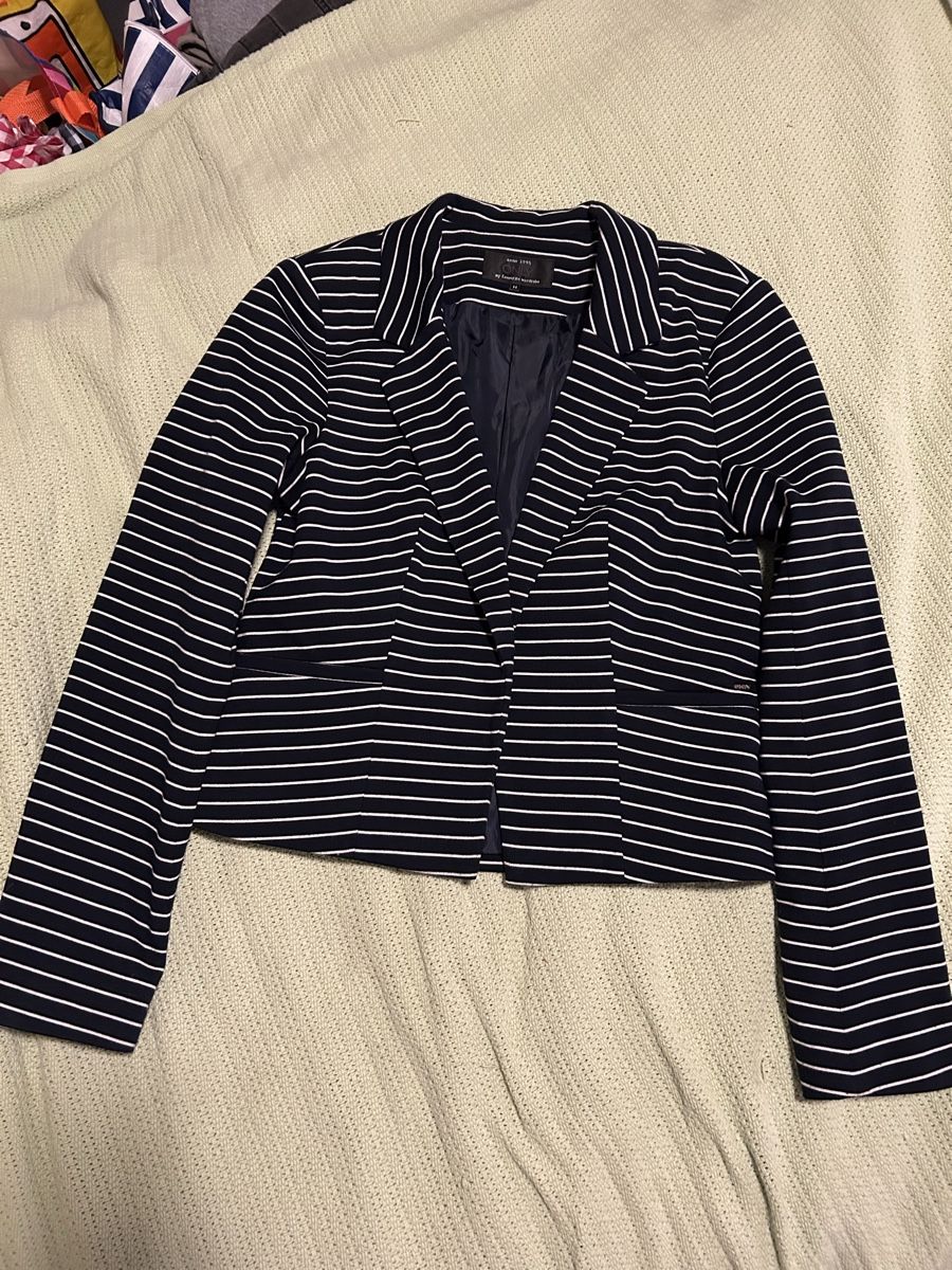Only Giacche: ONLY Damen Blazer gestreift Gr. M – Usato da Zürich venduto da LeaMilj 4
