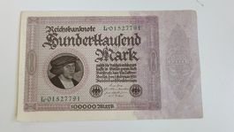 Reichsbanknote 100.000 Mark 1923 (W0)