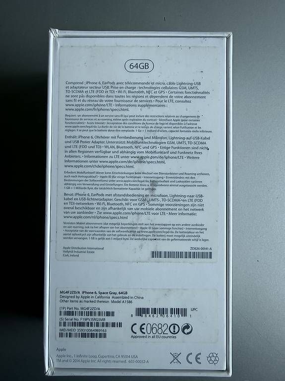 Cover & Protezioni schermo: Apple iPhone 6 Originalverpackung  nur Schachtel – Usato da Diepoldsau venduto da Joscharius 2