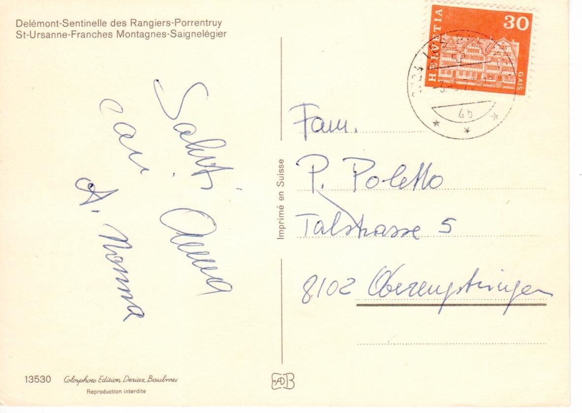 Ansichtskarten: Jura – Gebraucht aus Wolhusen von Curver9 1