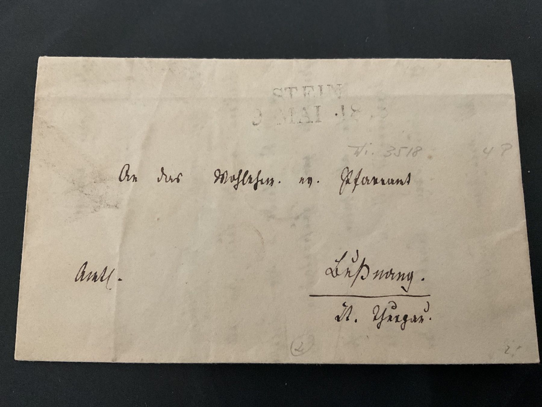 Tutti i francobolli: 1848 Faltbrief von Stein mit Inhalt – Usato da Rheinfelden venduto da ricci62