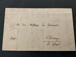 1848 Faltbrief von Stein mit Inhalt