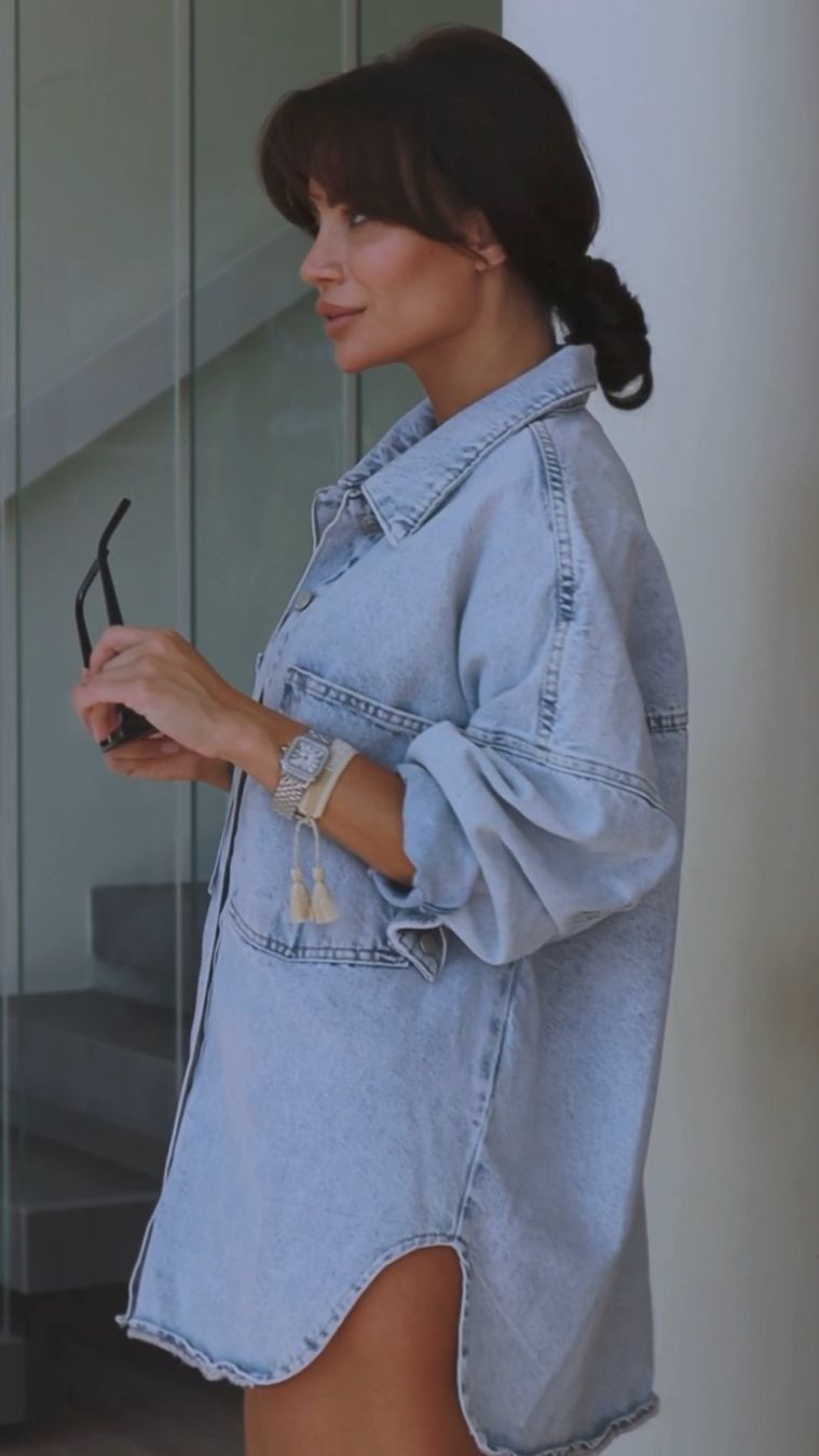 Giacche: Blue Denim Oversize Shirt-Jacket Size: S – Nuovo e nell'imballaggio originale da Zürich venduto da Ms.Me-Fashion 4