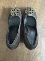 Tory Burch chocolate brown wedges with buckle- U.S 7 1/2