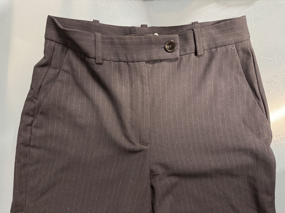 Mango Pantaloni: Mango Anzugshose Gr. 36, Dunkelblau gestreift – Usato da Küsnacht ZH venduto da Mcsy 2