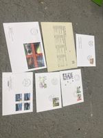 Enveloppes timbrées thématiques philatélistiques 7 pièces
