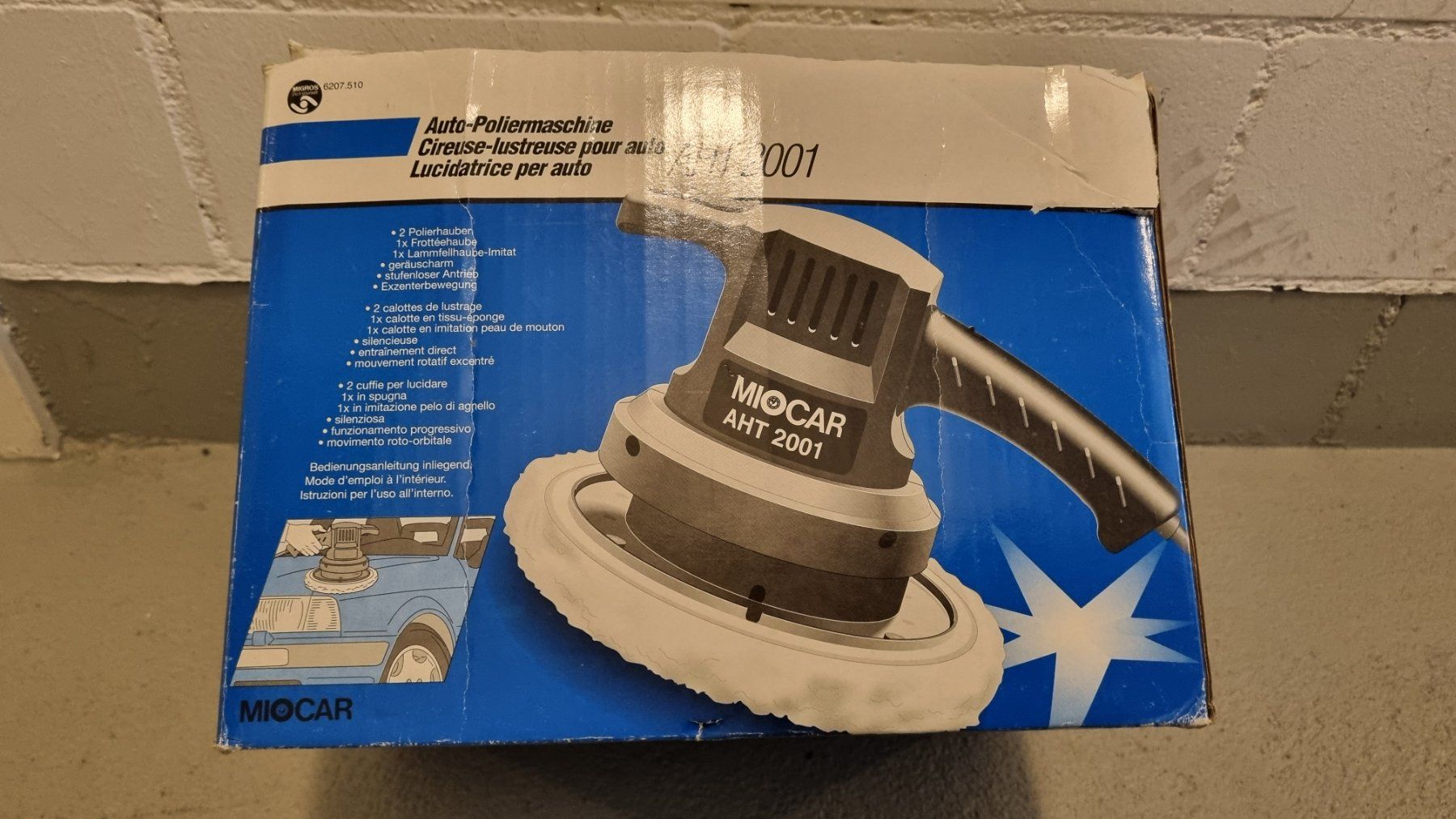 Tutti gli attrezzi: MIOCAR AHT 2001 Auto-Poliermaschine 100 W – Nuovo e nell'imballaggio originale da Ebmatingen venduto da Campbelli