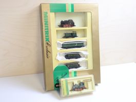 Minitrix Dampfloks + Personenwagen Set