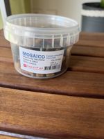 Mosaico Glasmosaik 10x10 mm naturfarbene Mischung 250g