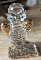 Eulefigur  kristallstein Goldene Flügel mach art Swarovski 