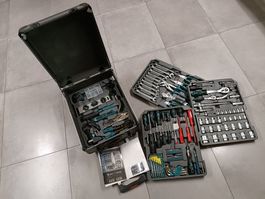 KraftMeister Werkzeug-Rollkoffer 186eteilig Professional-lin