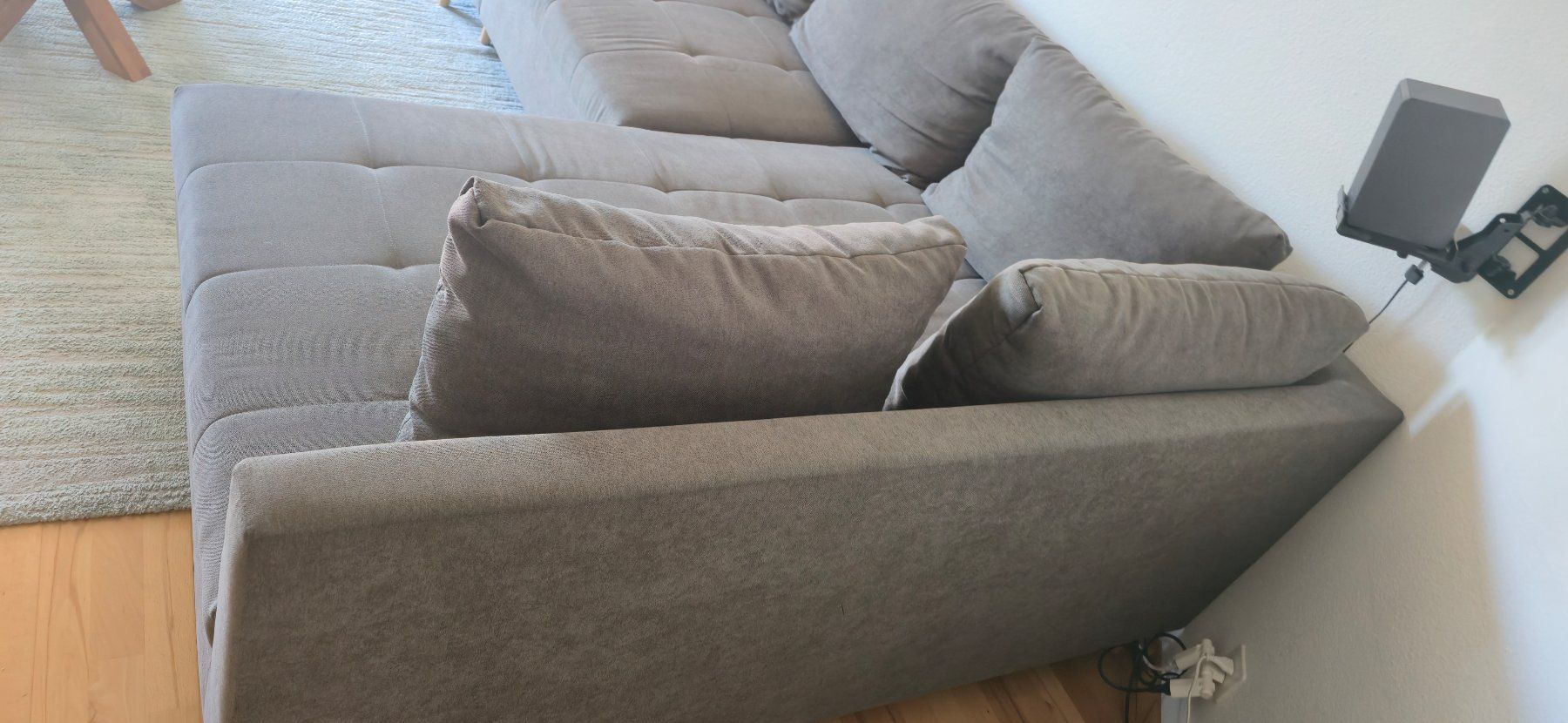 Sofas: Ecksofa grau mit Ottomane gebraucht – D'occasion à Riedholz par Iso2 2