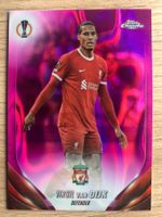 Soccer Virgil Van Dijk PINK LAVA Topps Chrome 2024🔥