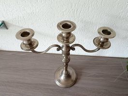 3 Stk. Kerzenständer versilbert