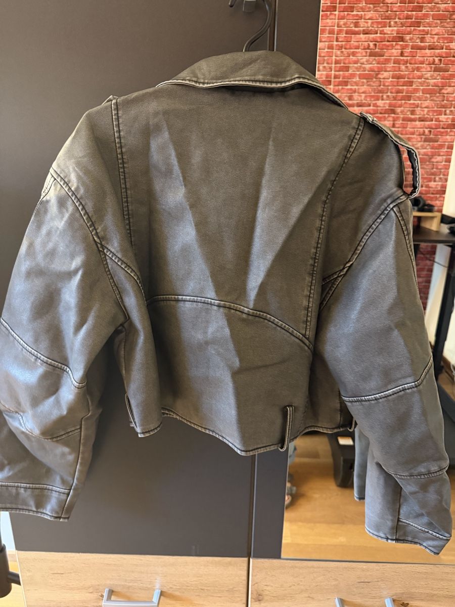 Giacche: Leather grey jacket biker – Nuovo (secondo la descrizione) da Hausen AG venduto da nik_9sg2 3