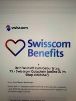 Swisscom Gutschein im Wert von 75 Franken neu einlösbar