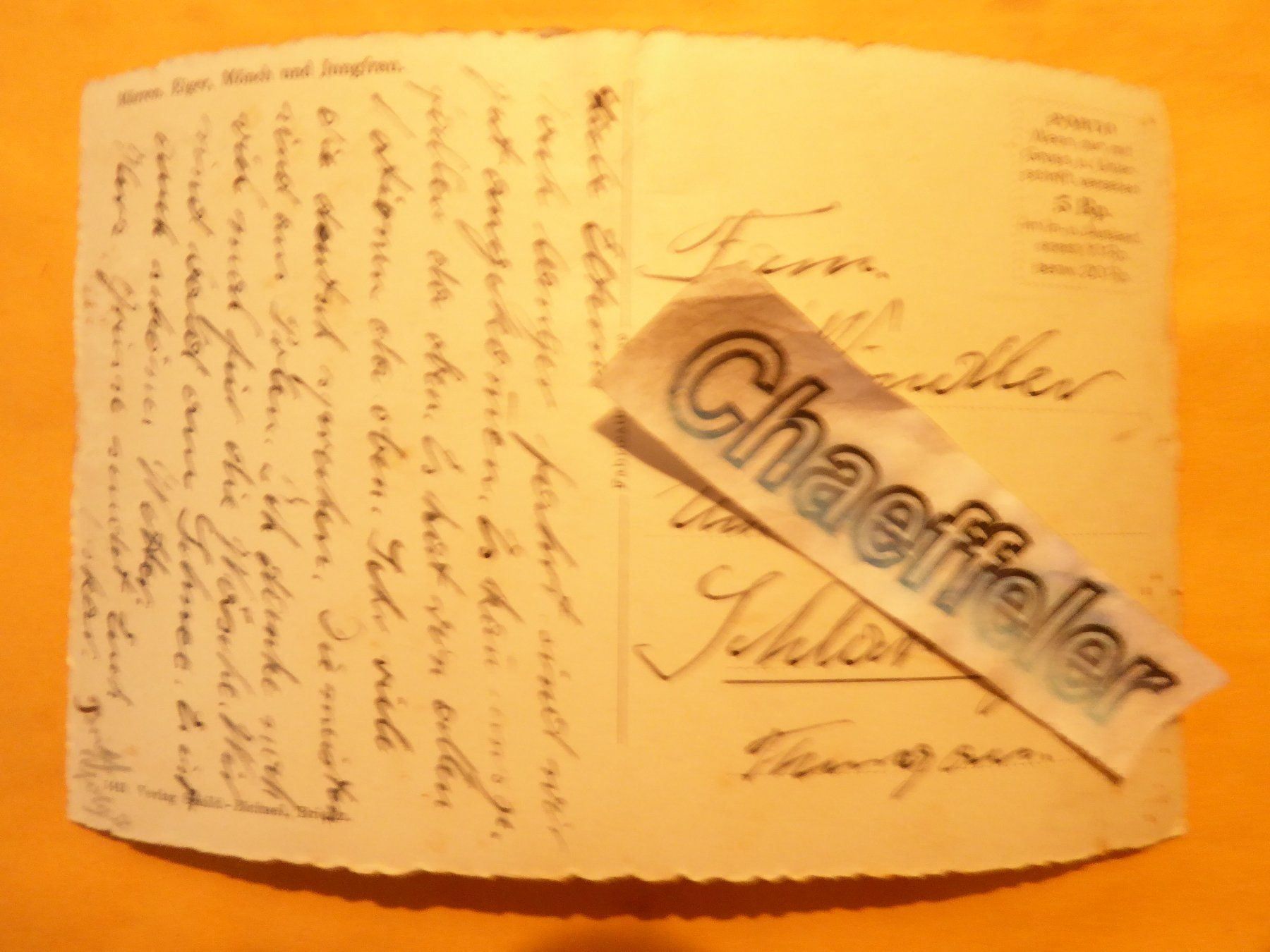 Cartoline postali: Mürren. Eiger, Mönch und Jungfrau – Usato da Zürich venduto da Chaeffeler 1