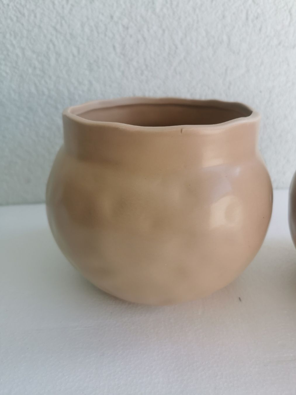 Vasi per fiori: 2er Set Blumentöpfe, beige  – Usato da Glattbrugg venduto da riseca 1