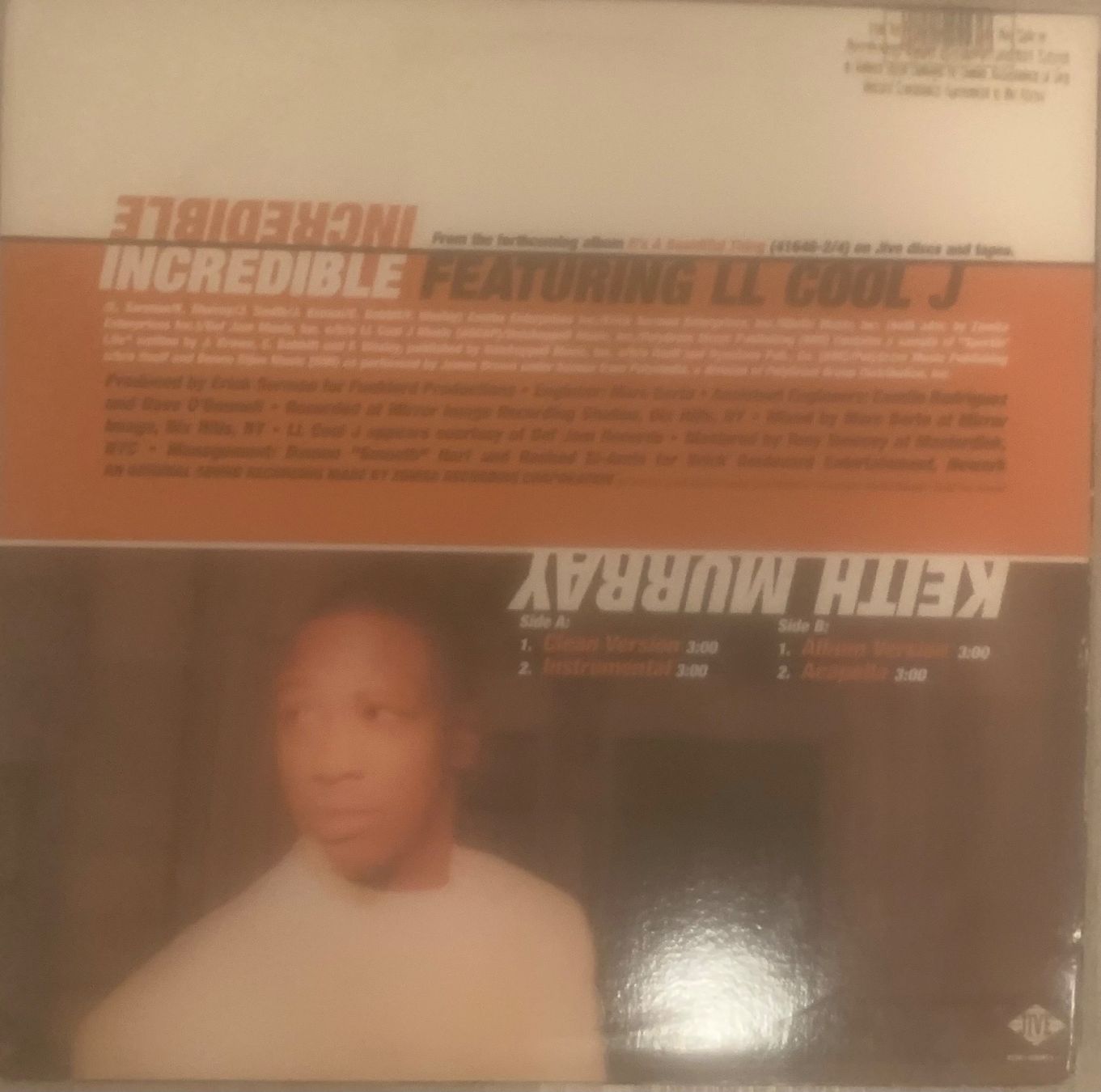 Dischi in vinile: KEITH MURRAY Feat. LL COOL J - Incredible Maxi Lp 1998 – Usato da Mühlethal venduto da superfast78 1