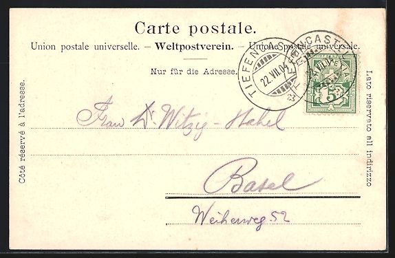 Cartoline postali: Tiefenkasten, Teilansicht, Solisbrücke – Usato da Berlin venduto da bartko-reher 1