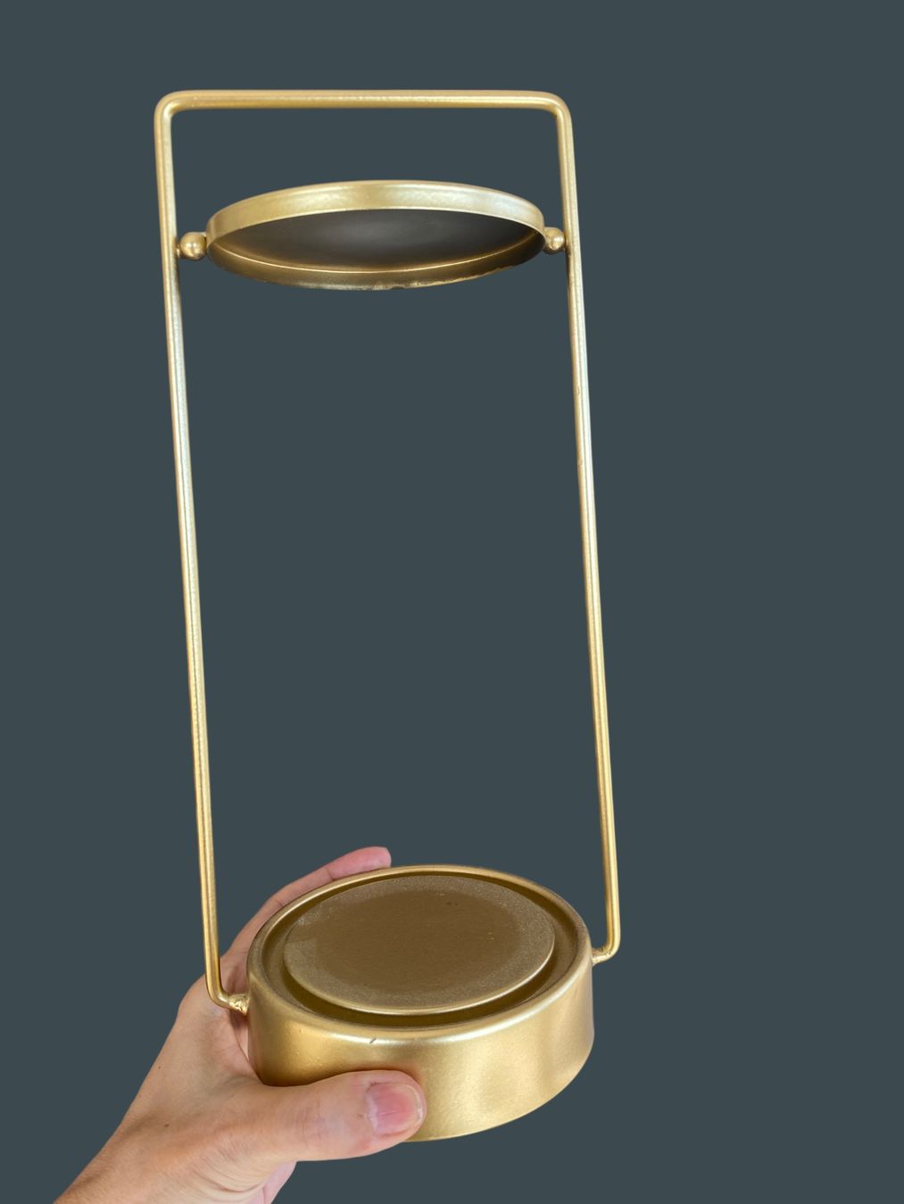 Lanterne: 2 goldene Laternen ohne Glaszylinder – Usato da niederbipp venduto da Esbenz 7