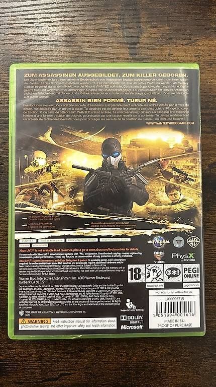 Microsoft Giochi: WANTED | FR & DE | Xbox 360 – Usato da Alle venduto da protokollstudio 1