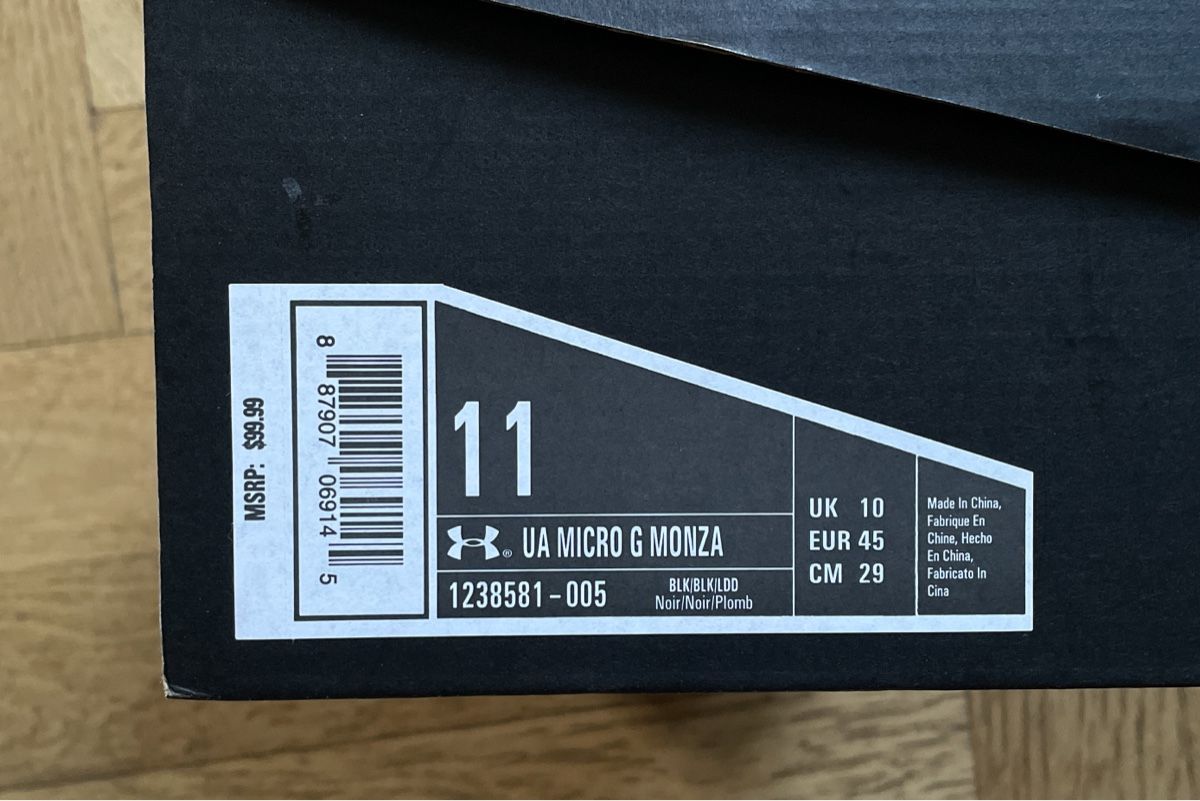 Under Armour Scarpe da uomo: Under Armour Trainingsschuhe Micro G Monza – Usato da ZÜRICH venduto da itemscollector 8