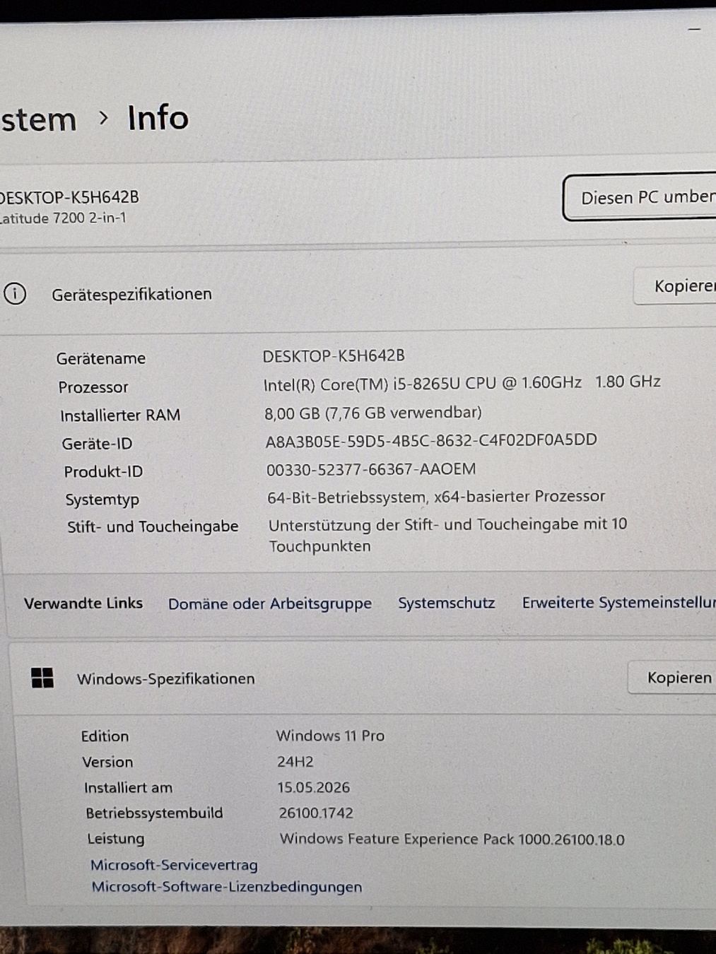 Dell Notebook: Dell Latitude 7200 2 in 1 Defekt  – Difettoso da Adliswil venduto da SaveElektro 5