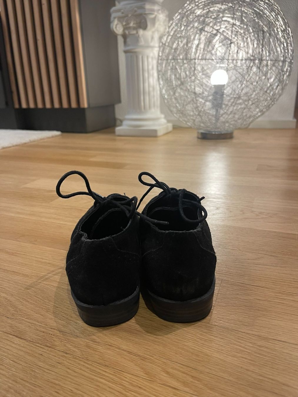 Scarpe da donna: Schwarze Wildleder-Look Schnürschuhe - Grösse 37 – Usato da Rheineck venduto da FGeissler 2