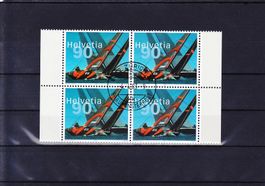 2003 Alinghi 4er-Block gestempelt