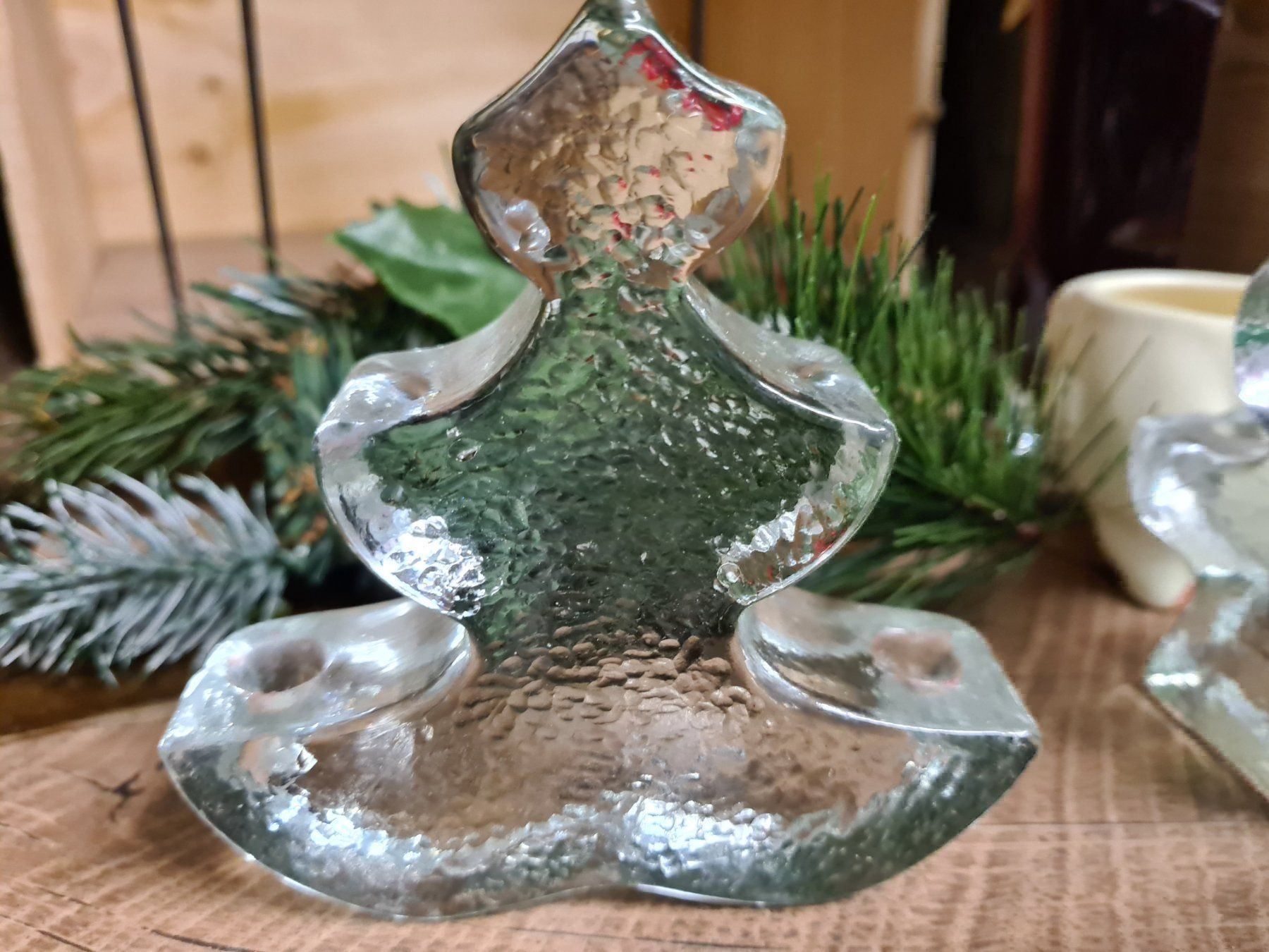 Tutte le decorazioni: Massives Weihnachts Kerzenständer Glas – Usato da Amriswil venduto da kleindeko 2