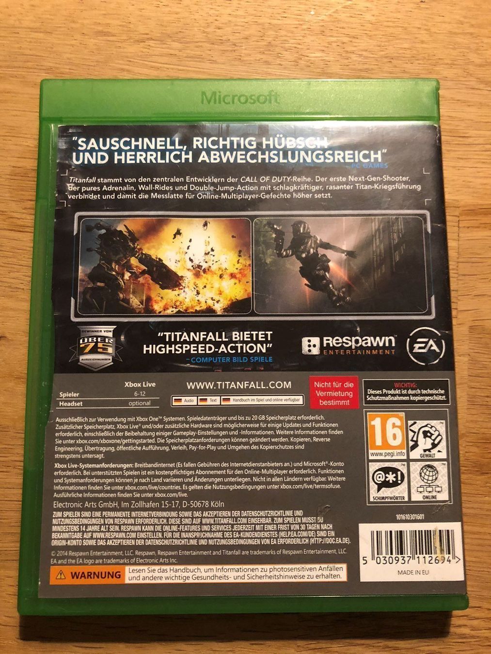 Microsoft Giochi: Titanfall für Xbox One – Usato da Kestenholz venduto da Dickies09 1