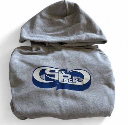 Six Pack Kapuzenpullover grau mit Logo guter Zustand