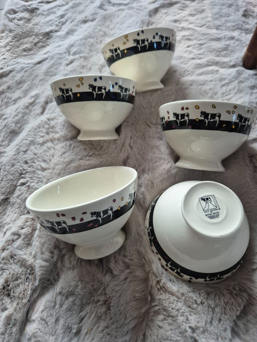 Ciotole: 5 bols porcelaine décor vaches C58 – Usato da Fully venduto da tameab 3