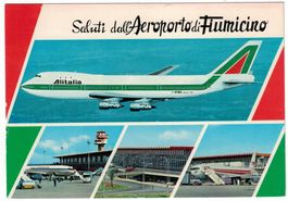 ALITALIA Boeing 747, Saluti dall'Aeroporto di Fiumicino